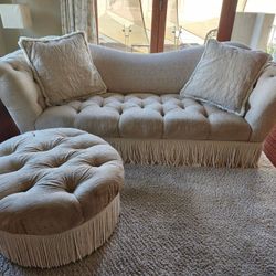 Unique Couch And Ottoman. Like New. 