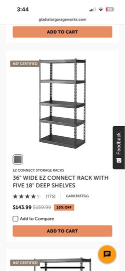 Gladiator deep shelve