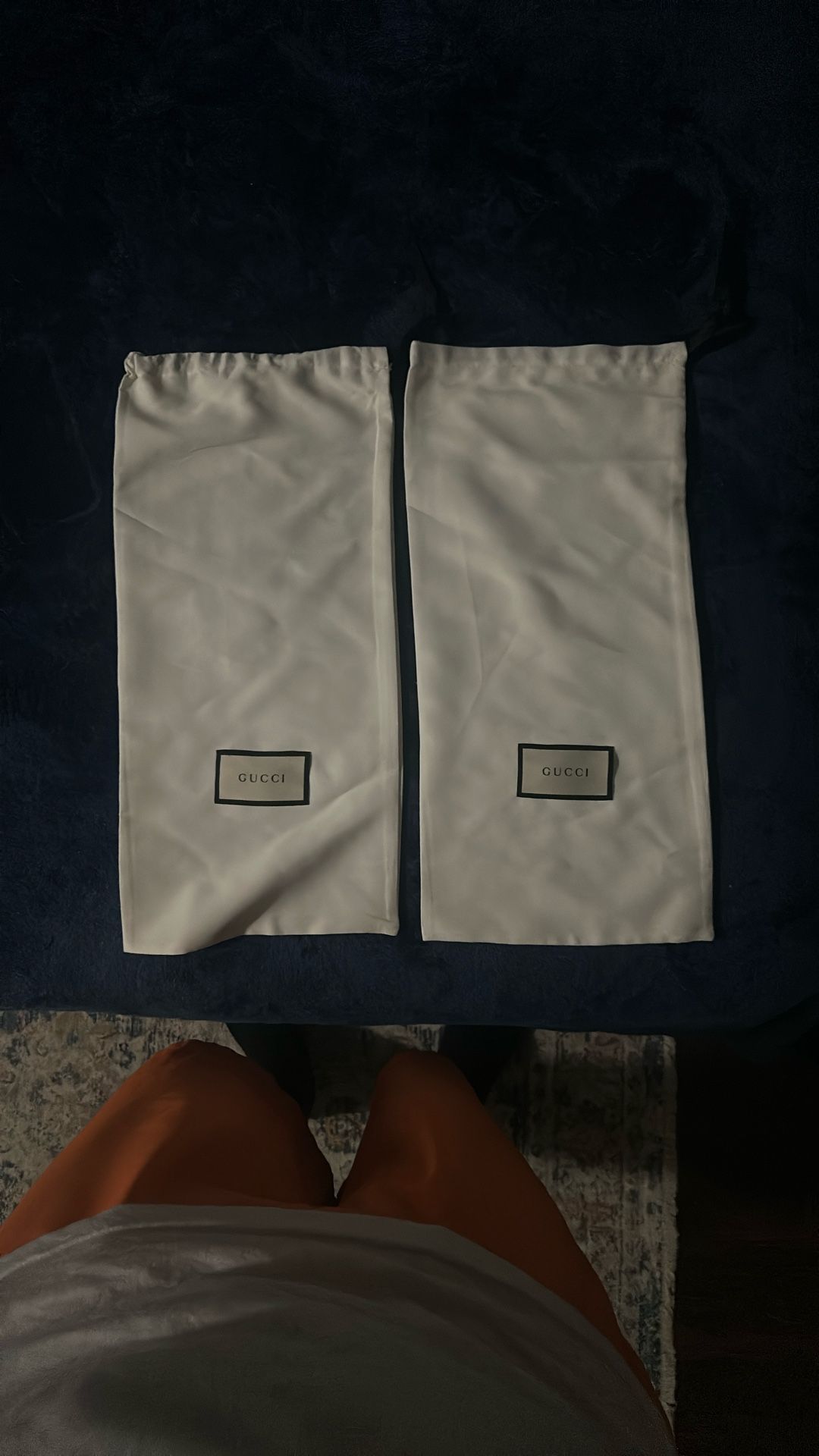 Gucci Dust Bags and Gucci shoeboxes