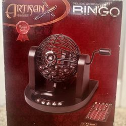 Deluxe Wooden Bingo Set – Brand New 
