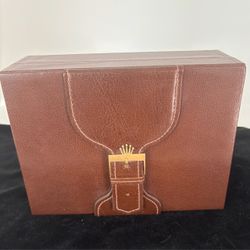 Genuine Vintage R**** Leather Watch Box
