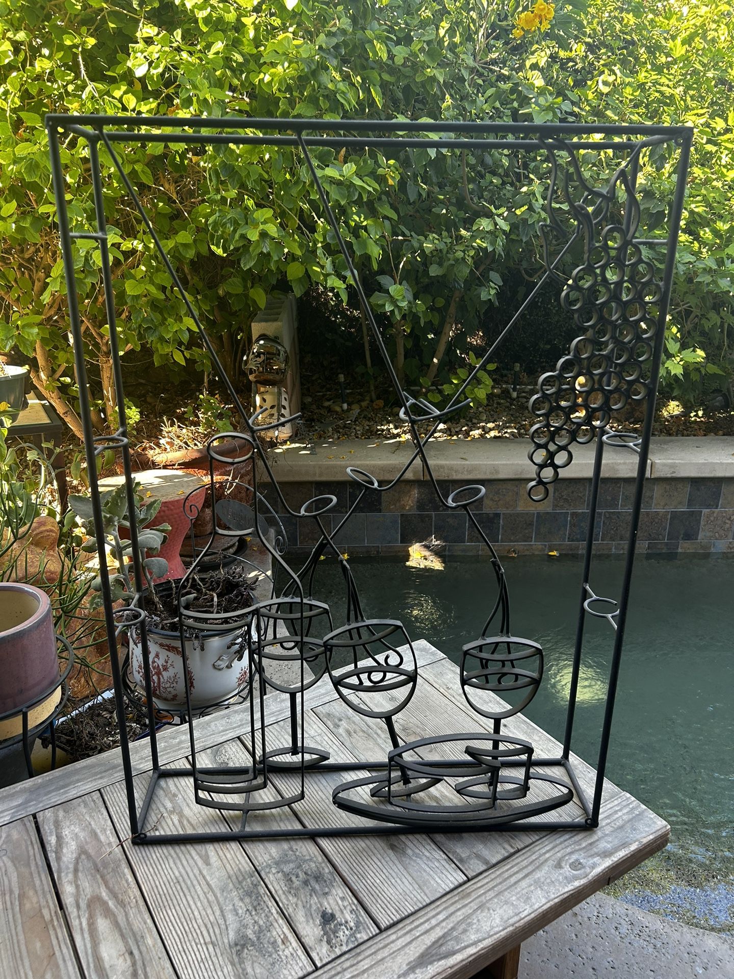 Wine Rack Wrought Iron
