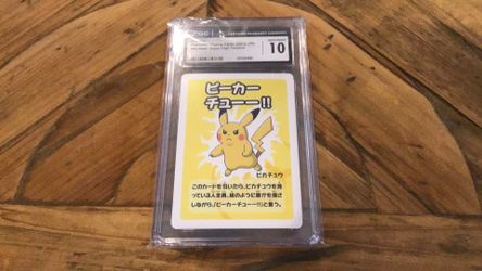 Pokemon Playing Cards Pikachu CGC 10 Gem Mint 2023 Japanese Old Maid Super High