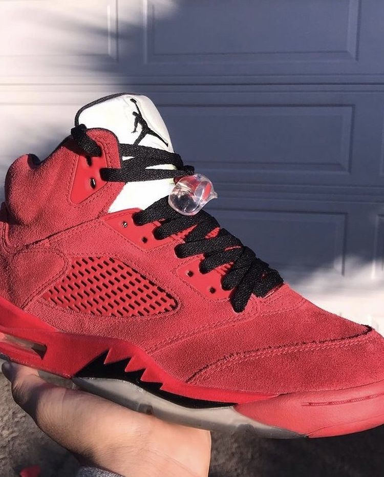Jordan 5 Red Suede