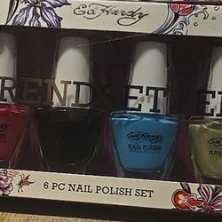6 PC Nail Polish Ed Hardy 
