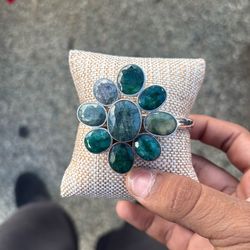 sterling silver cluster bracelet