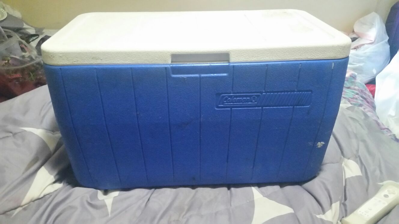 Coleman cooler.