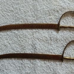 Vintage Solid Brass Ornate Sword Letter Opener