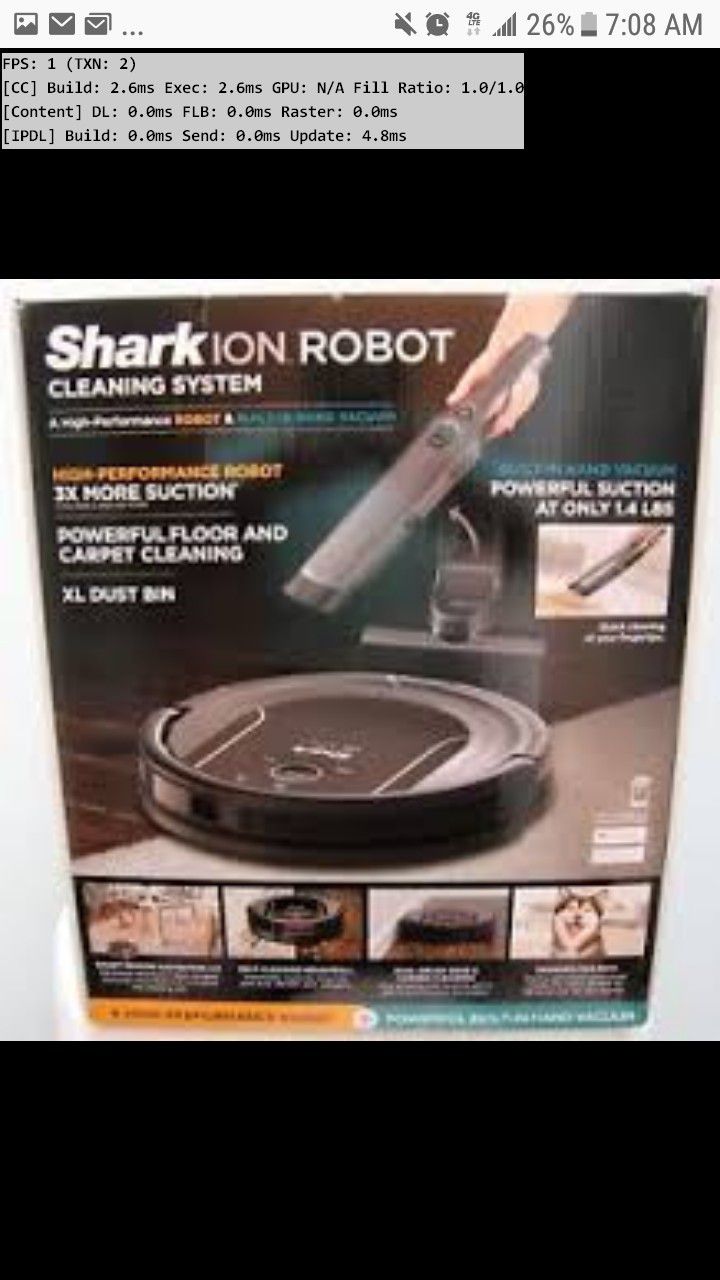 Shark Ion S87 Robot vaccuum NEW