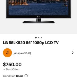 Lg 55” LCD Tv 