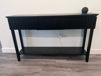 3 drawer accent stand - black