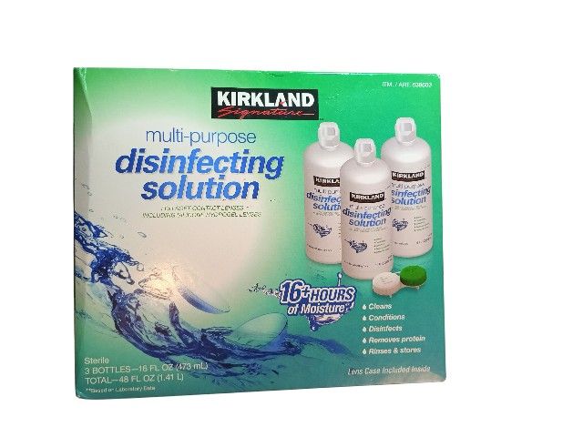 Kirkland Signature Multi-Purpose Disinfecting Solution, 16 fl oz, 3 ct