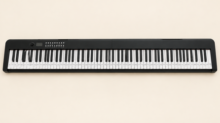 88-Key Electric Piano Keyboard with Charger & Note Stickers