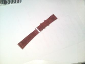 Brown Suede Watch Strap B&S