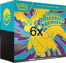 Pokémon TCG Mega Evolution Ascended Heroes Elite Trainer Box x6