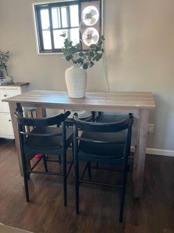 Table and chairs