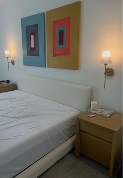 Cb2 King Frame + Kevin Charles Plush Mattress