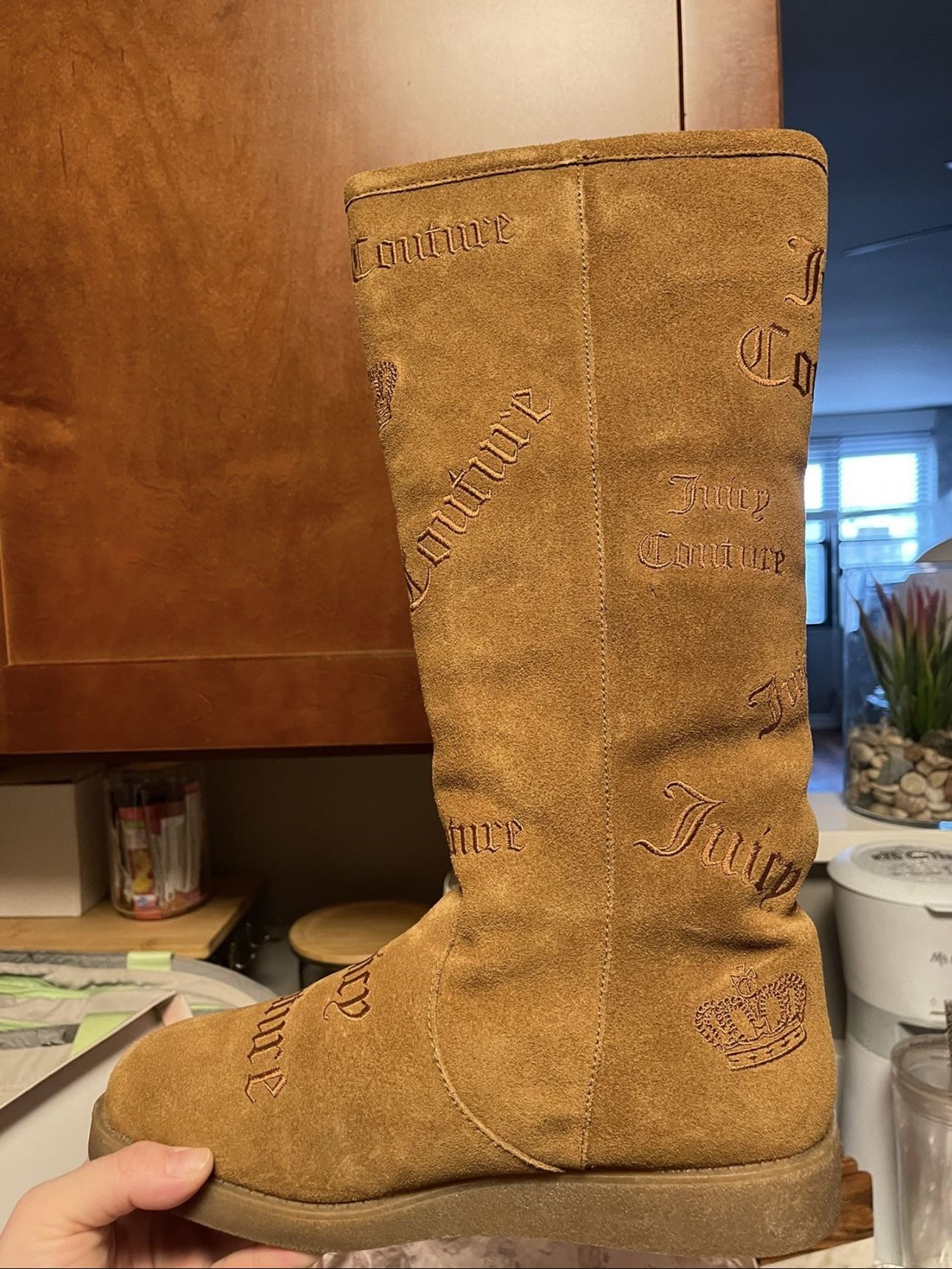 Juicy Couture Suede Boots, Size 9 Women’s 