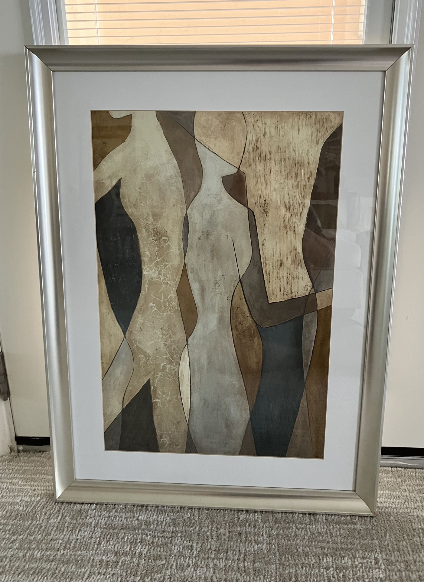 Framed Megan Meagher print named Figure Overlay II