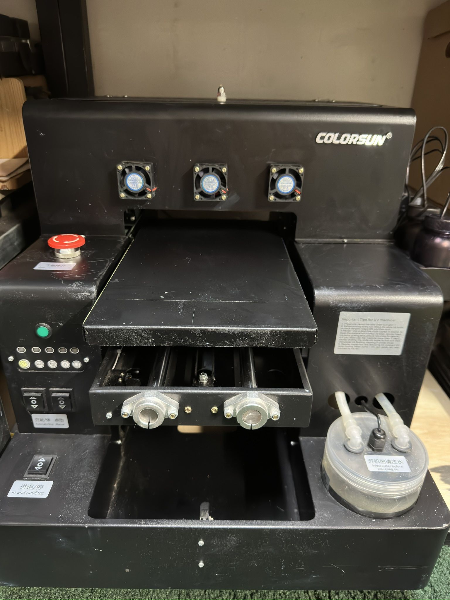 Colorsun UV Flatbed Printer - BROKEN - For Parts or Repair - UV LED - Direct to Substrate 