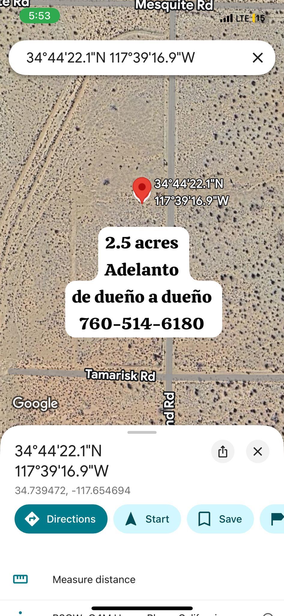Terreno De Venta En Adelanto 2.5 Acres Land For Sale 