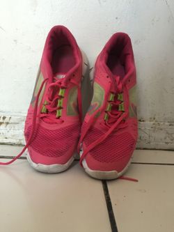 Pink & Neon Green Nikes