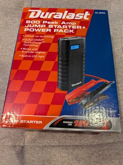 Duralast 800 Peak Amp JUMP STARTER+ POWER PACK