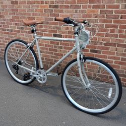 NEW 54CM RETROSPEC KINNEY 7 SPEED TUNGSTEN URBAN CITY COMMUTER HYBRID BIKE