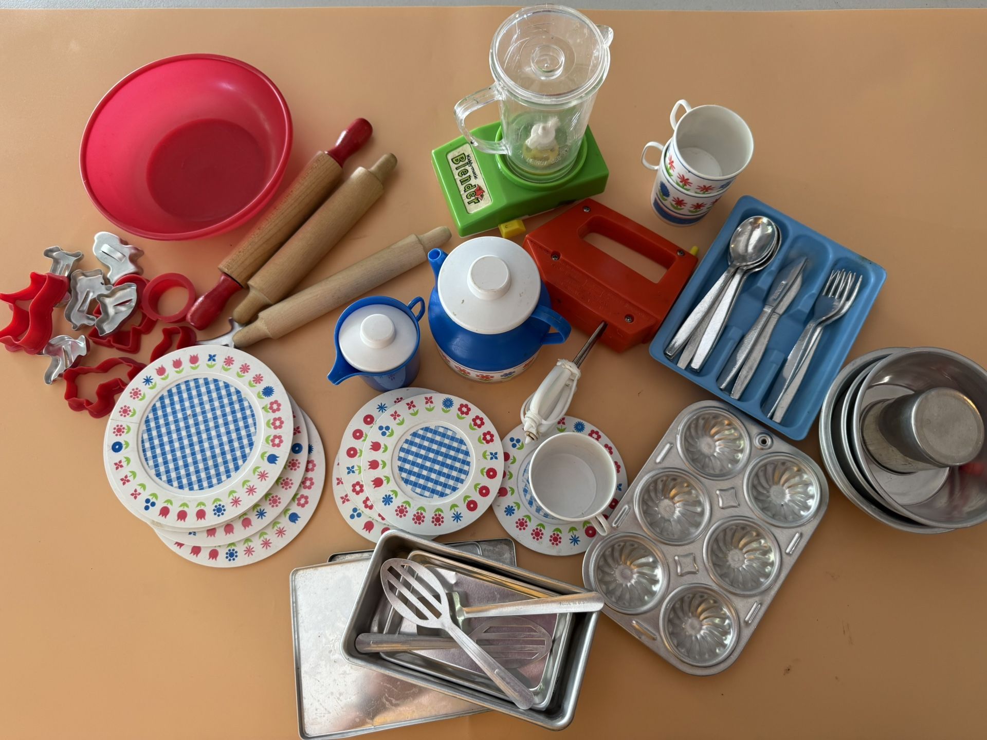 60+ Piece Child’s Kitchen Play Set - Bakeware, Utensils, MORE