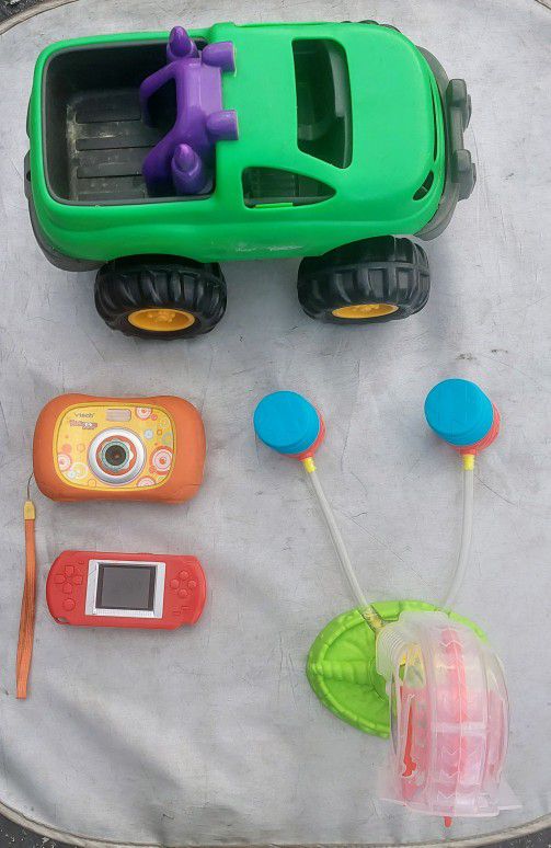 Kids Toys -Mobile Ride On, Truck, 2 Cameras etc, Take all pictured