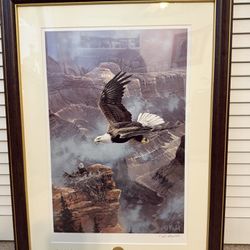 Mint Condition, Save The Eagle “Purple Mountain Majesty “ Signed By Ted Blaylock 