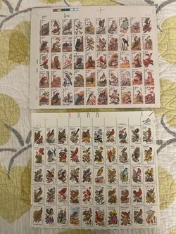 Birds and wildlife stamps USA vintage postage stamp sheets MNH