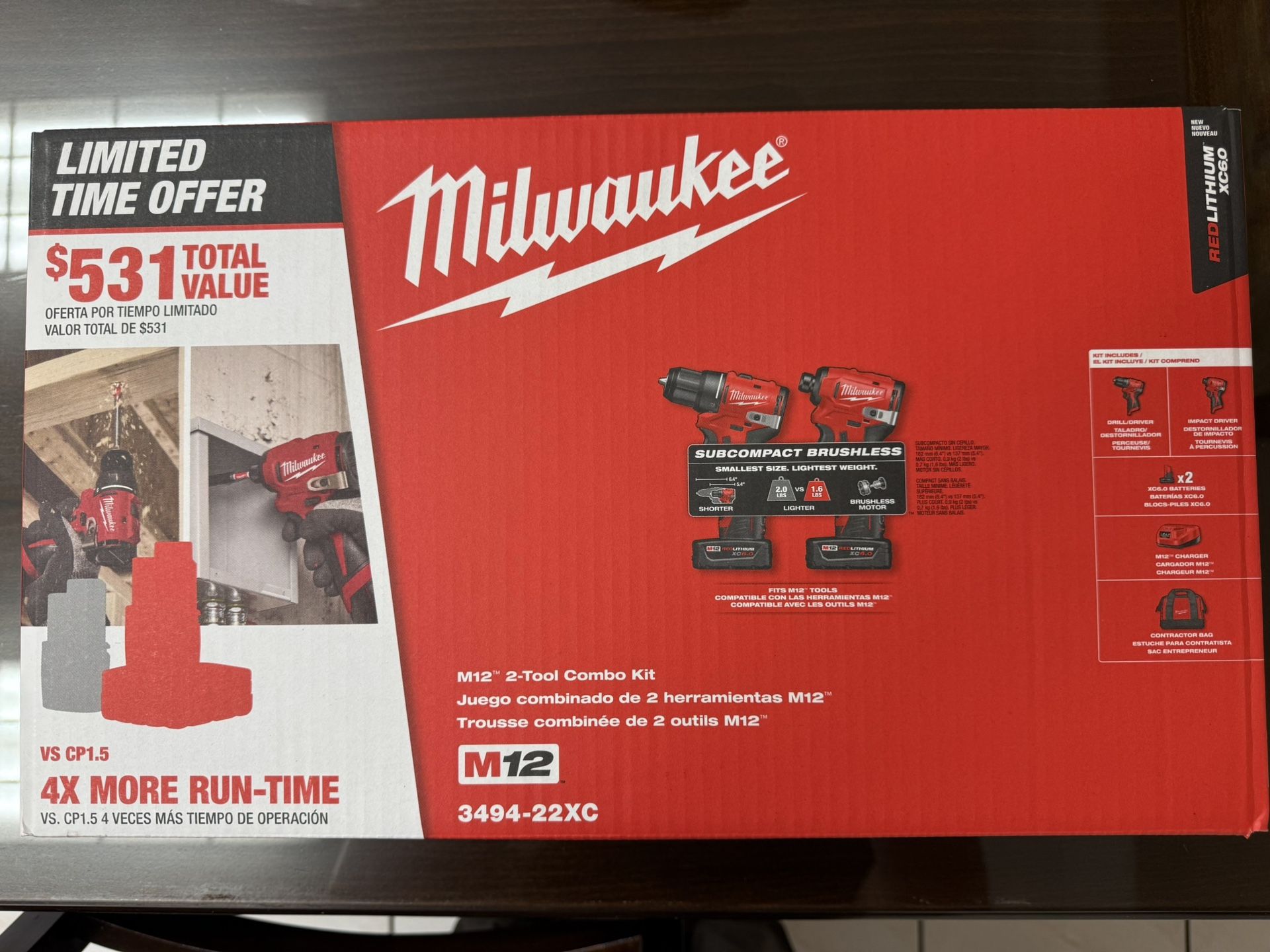 Milwaukee M12 Subcompact Kit