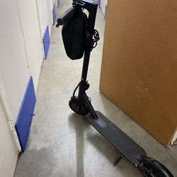 Electric Scooter - Black And Red Lined 
