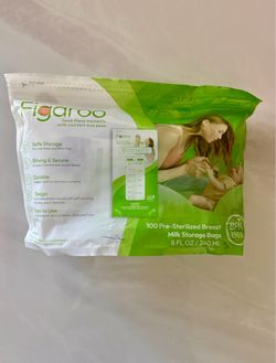 Figaroo Breast Milk Storage Bags 100 Count