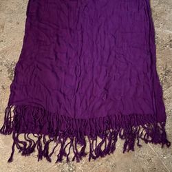 Dark Purple Scarf (5.5’ long, 2’ wide)