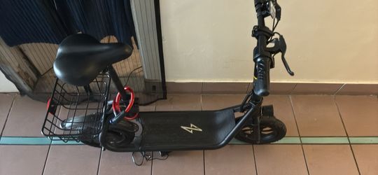 Phantom electric scooter with seat