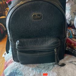 Victor Hugo Leather Backpack In Black - Great Condition