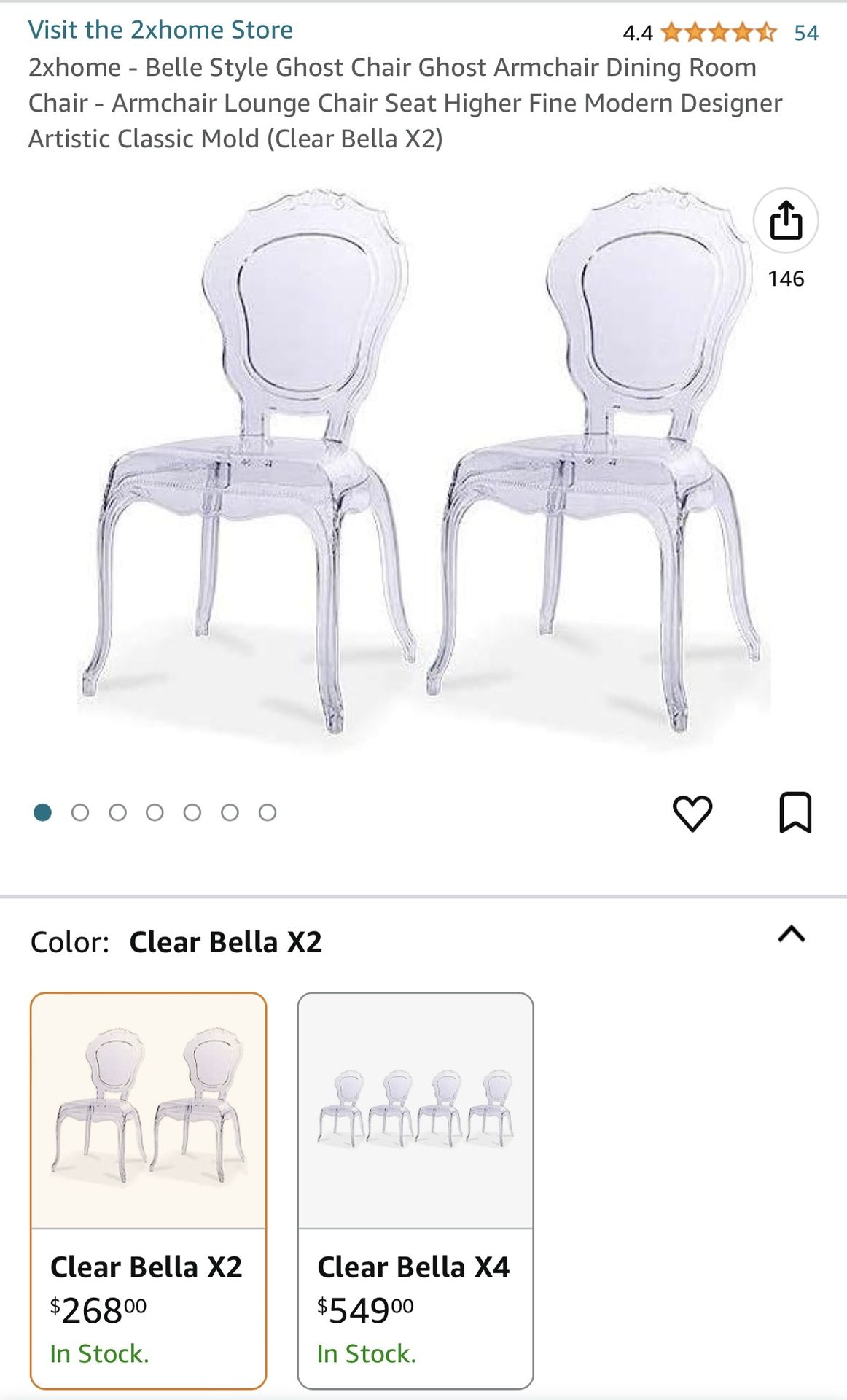 Clear Ghost Chairs 