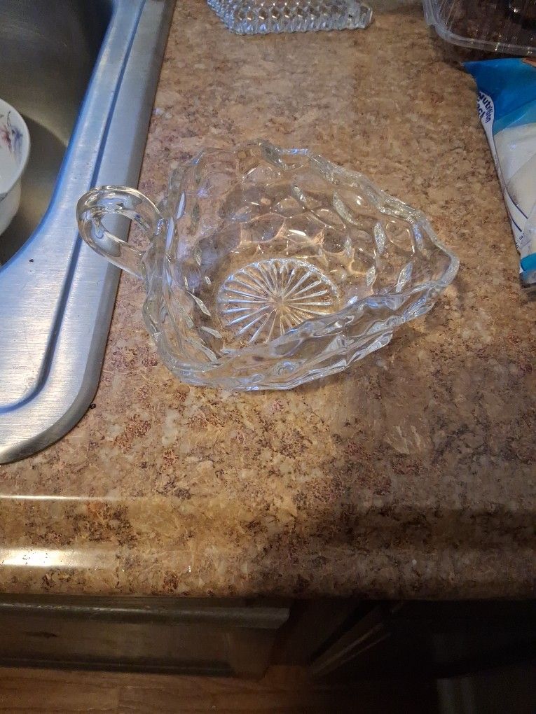 Vintage Clear Fostoria Nappy Bowl