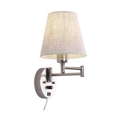 Bedside Wall Mount Light with Dimmable Switch and USB Port