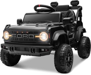 K436-ENYOPRO 12V Licensed Ford Bronco Raptor Ride on Car for Kids, Battery Powered Electric Car for Toddlers w/Remote Control, Spring Suspension, Seat