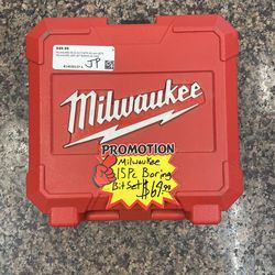 Milwaukee 15pc Boring Bit Set
