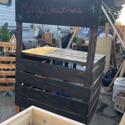 Hand Built Cocoa Stand/kissing Booth/Easter Bunny Stand