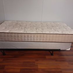 TWIN Mattress, Box Spring & Frame (All Included)