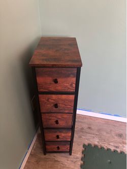 GiftGo Narrow Dresser Vertical Slim Dresser Chest of Drawers Skinny Storage Tower for Small Spaces Gaps Closet Bedroom Bathroom Small Fabric Drawer Un