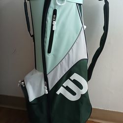 Wilson Profile Golf Cart Bag - Lightweight 5-Way Divider, Green & White Ladies