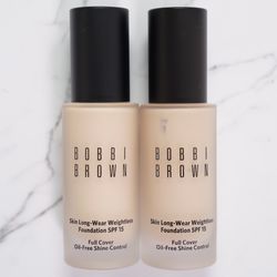 BOBBI BROWN Skin Long-Wear Weightless Foundation SPF 15 ($38 Each, Bundle $72)