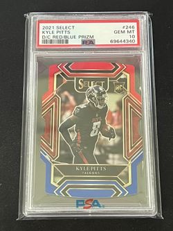 2021 Select Kyle Pitta #246 Die Cut Red/Blue Prizm PSA 10