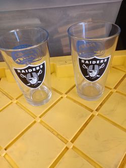 Raiders glasses 5.00 each need gone